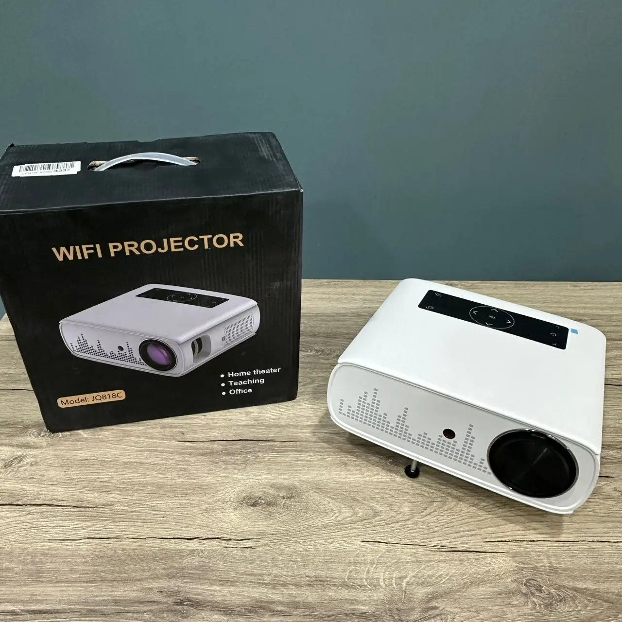 DATASHOW PROJECTEUR GROVIEW JQ818C WIFI BLUETOOTH 15000LUX 490ANSI ADJUSTABLE WHITE BLANC FULL HD
